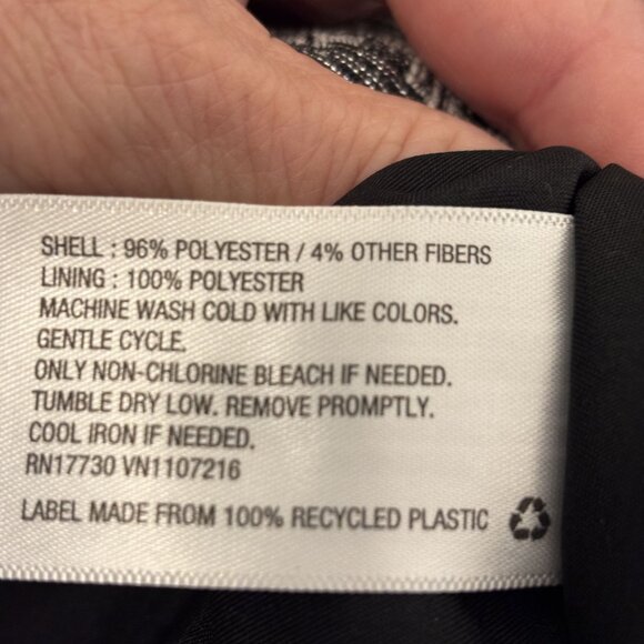 Isani For Target Black & Silver Feminine Retro Style Houndstooth Sleeveless - Picture 14 of 15